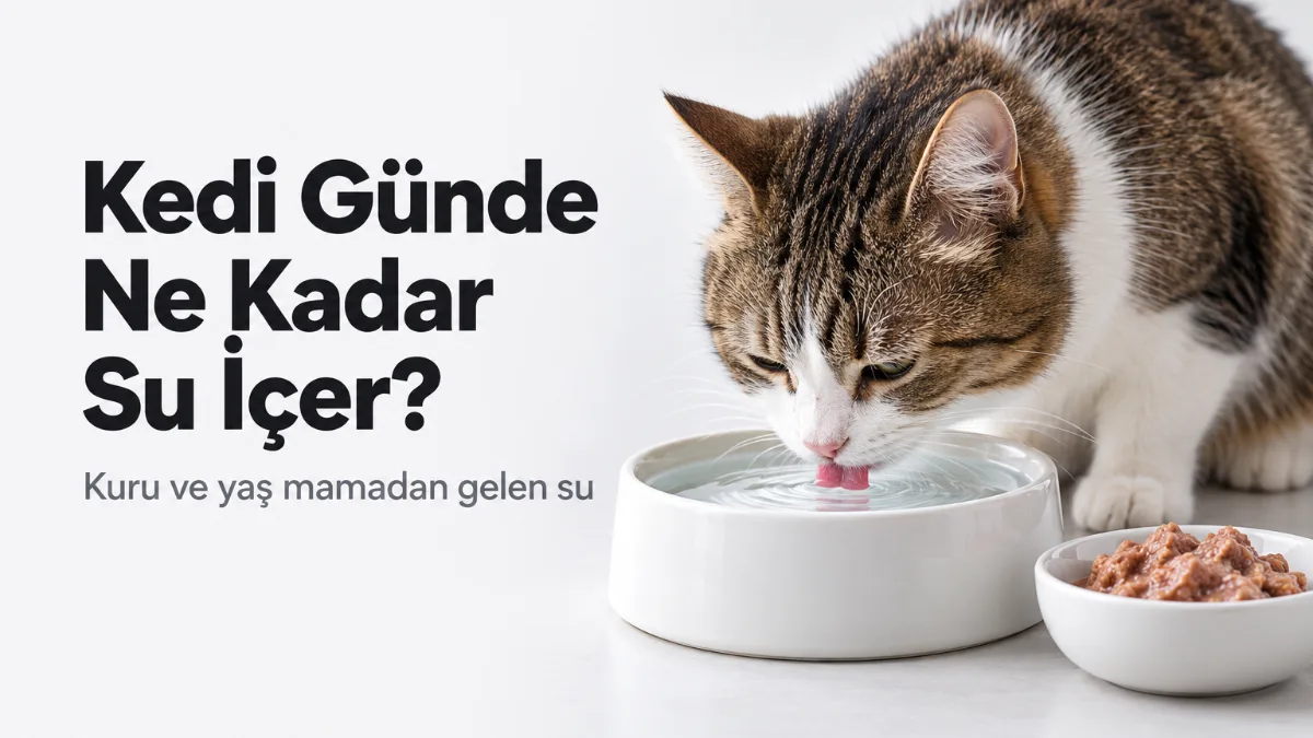 Kedi Günde Ne Kadar Su İçer? Kuru ve Yaş Mamadan Gelen Su