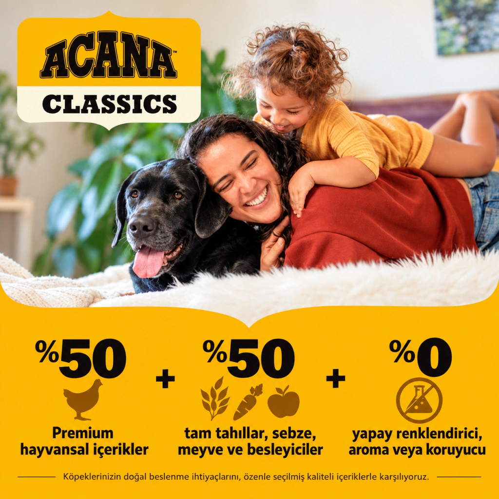 Acana Classics Prairie Poultry Tavuklu ve Hindili Köpek Maması ambalaj görseli (3)