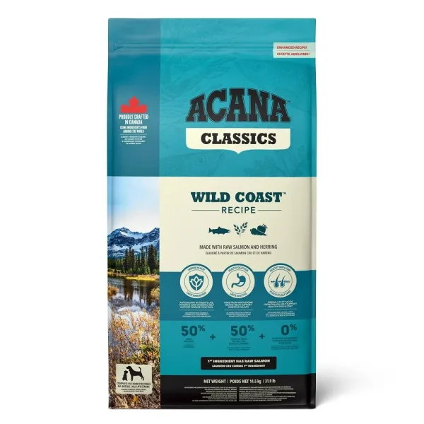 Acana Classics Wild Coast Zengin Balık Çeşitli Köpek Maması ambalaj görseli