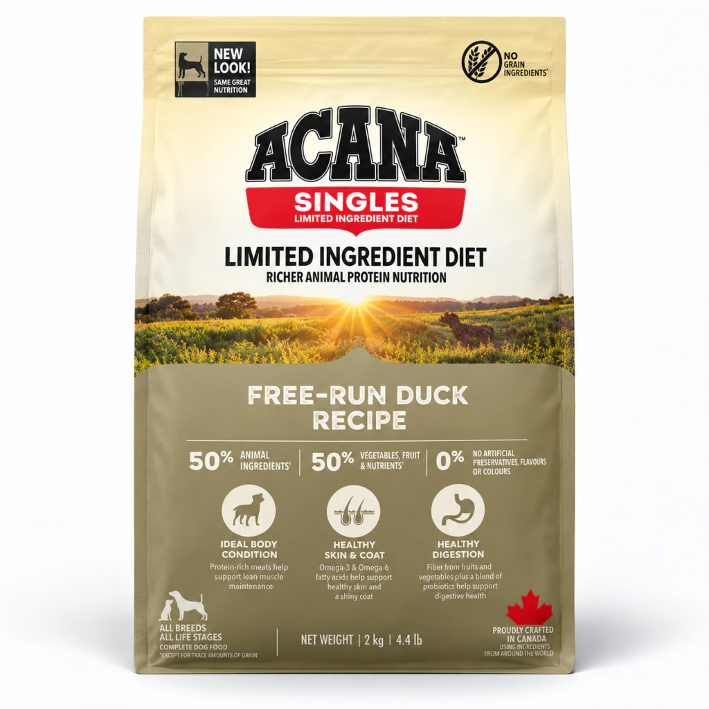 Acana Free-Run Duck Mono Protein Ördekli Tahılsız Köpek Maması ambalaj görseli
