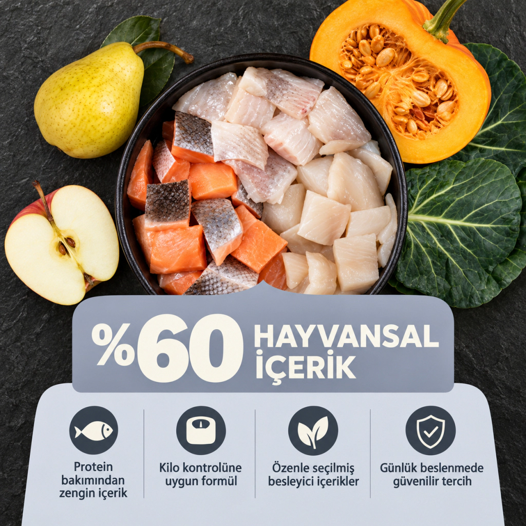 Acana Light&Fit Tavuklu Hindili ve Ringa Balıklı Tahılsız Light Köpek Maması ambalaj görseli (4)
