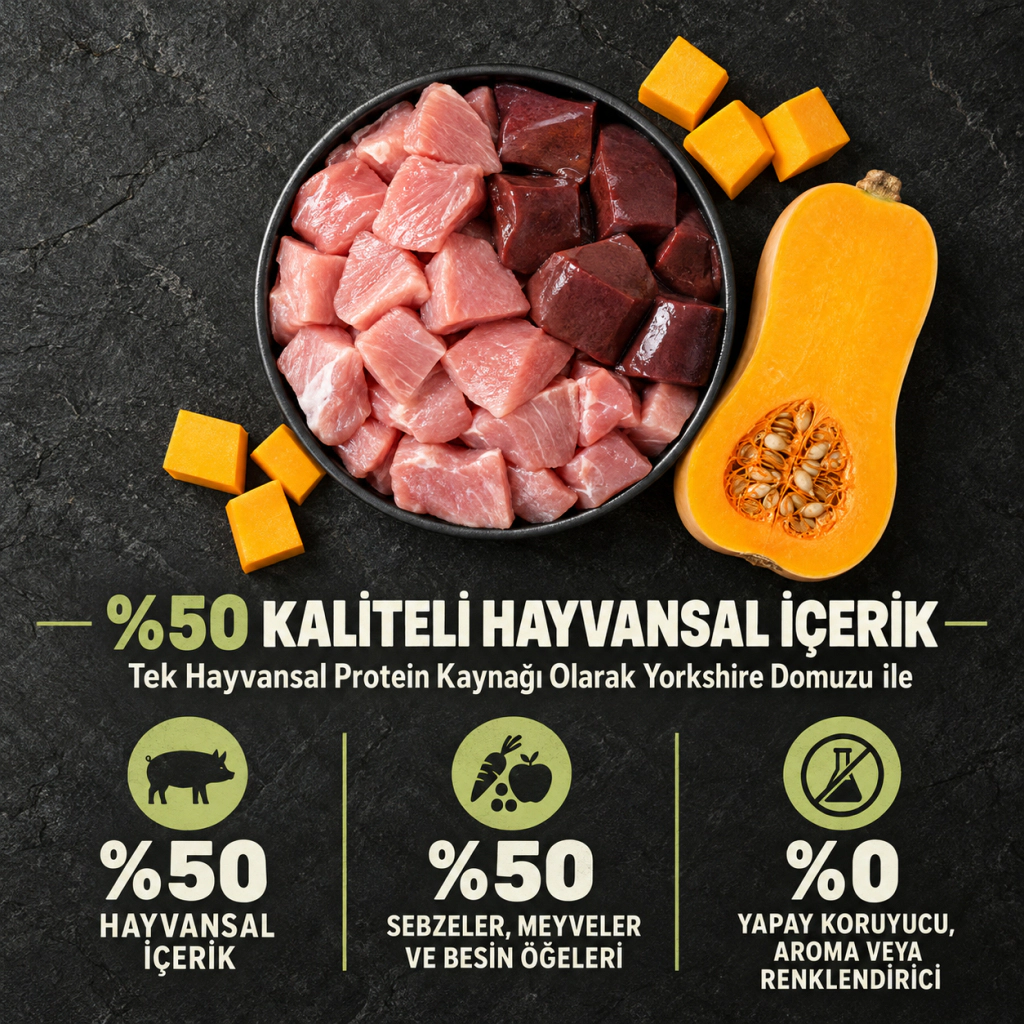 Acana Yorkshire Pork Domuz Etli Tahılsız Köpek Maması ambalaj görseli (3)