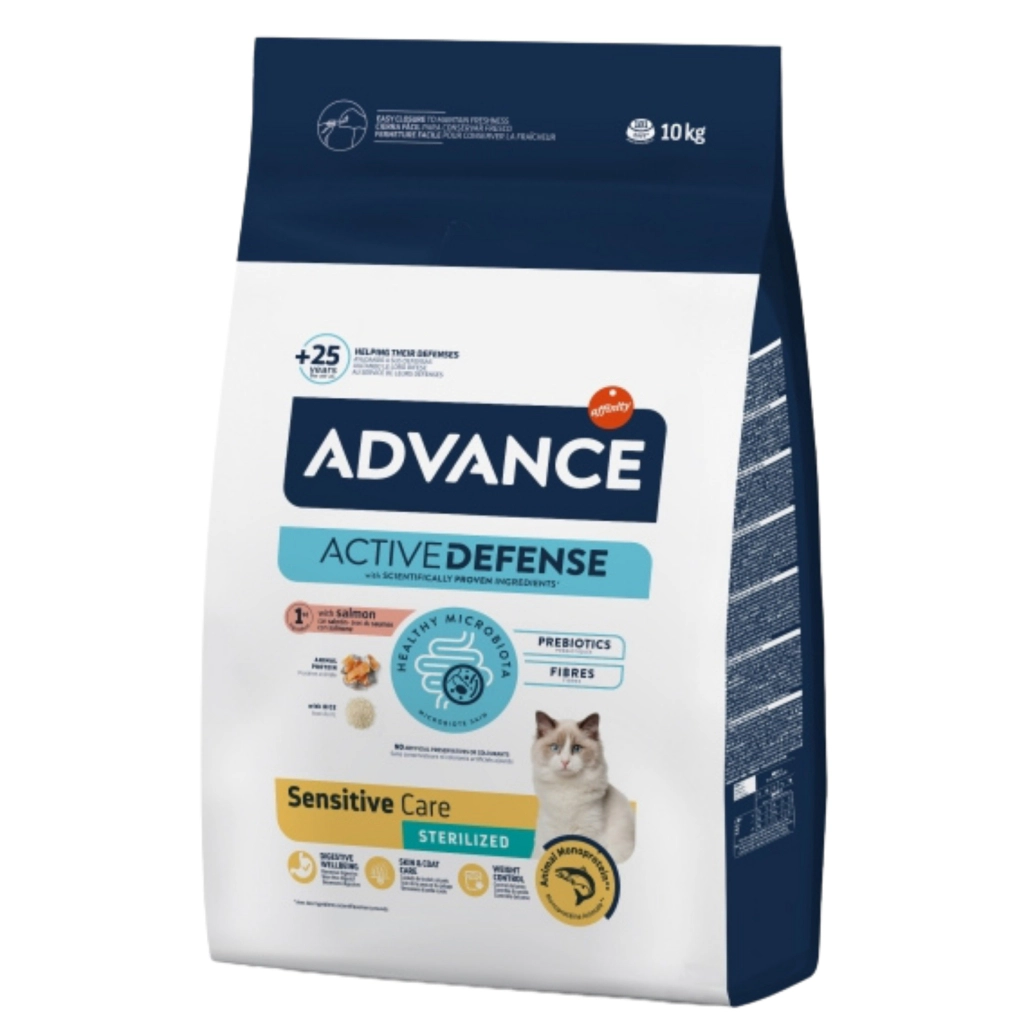 Advance Sensitive Care Somonlu Kısırlaştırılmış Kedi Maması ambalaj görseli