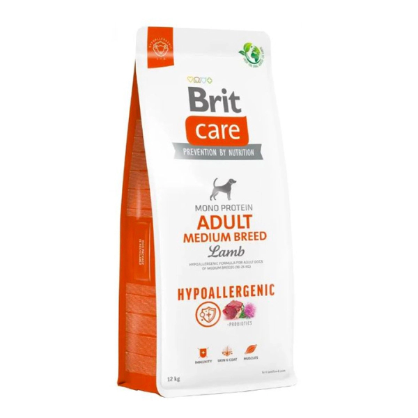 Brit Care Medium Adult Mono Protein Kuzulu Orta Irk Yetişkin Köpek Maması ambalaj görseli