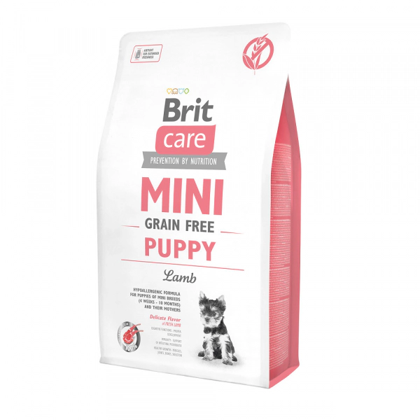 Brit Care Mini Puppy Kuzulu Tahılsız Küçük Irk Yavru Köpek Maması ambalaj görseli
