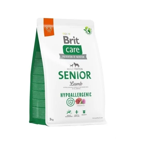 Brit Care Senior Mono Protein Kuzulu Tüm Irklar İçin Yaşlı Köpek Maması ambalaj görseli