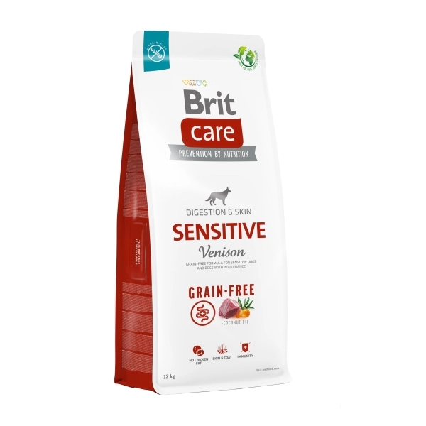 Brit Care Sensitive Digestion&Skin Geyikli Tahılsız Yetişkin Köpek Maması ambalaj görseli