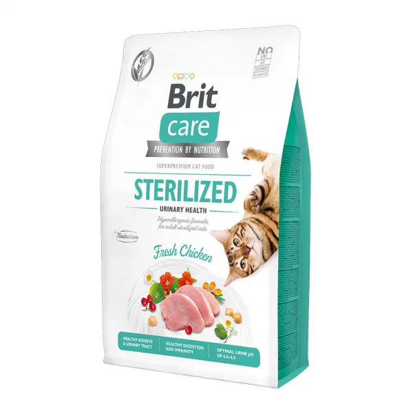 Brit Care Tavuklu Tahılsız Kısırlaştırılmış Kedi Maması ambalaj görseli