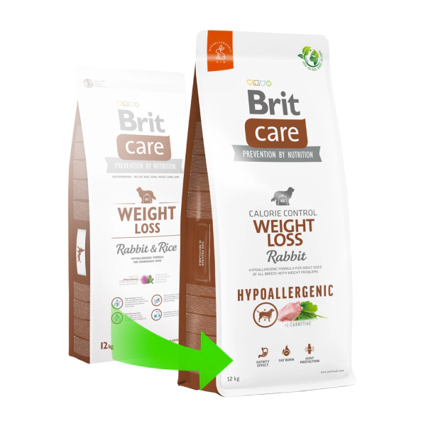 Brit Care Weight Loss Tavşan Etli Yetişkin Köpek Maması ambalaj görseli (2)