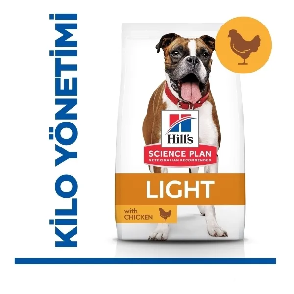Hill's SCIENCE PLAN Medium Adult Light Tavuklu Orta Irk Yetişkin Köpek Maması ambalaj görseli