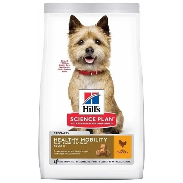 Hill's SCIENCE PLAN Small&Mini Adult Healthy Mobility Tavuklu Küçük Irk Yetişkin Köpek Maması ambalaj görseli