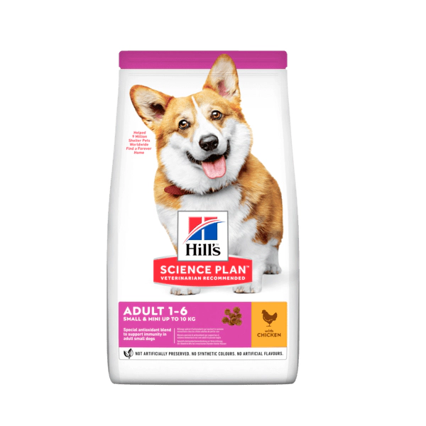 Hill's SCIENCE PLAN Small&Mini Adult Tavuklu Küçük Irk Yetişkin Köpek Maması ambalaj görseli