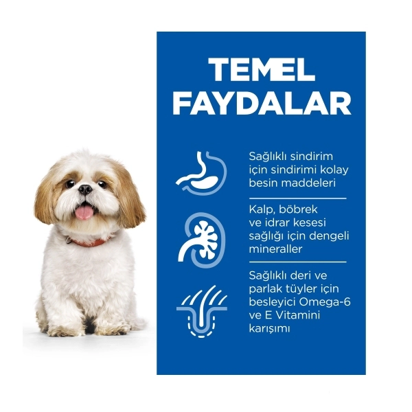Hill's SCIENCE PLAN Small&Mini Mature Adult 7+ Tavuklu ve Hindili Küçük Irk Yaşlı Köpek Maması ambalaj görseli (3)