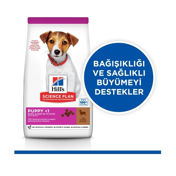 Hill's SCIENCE PLAN Small&Mini Puppy Kuzulu Küçük Irk Yavru Köpek Maması ambalaj görseli (2)