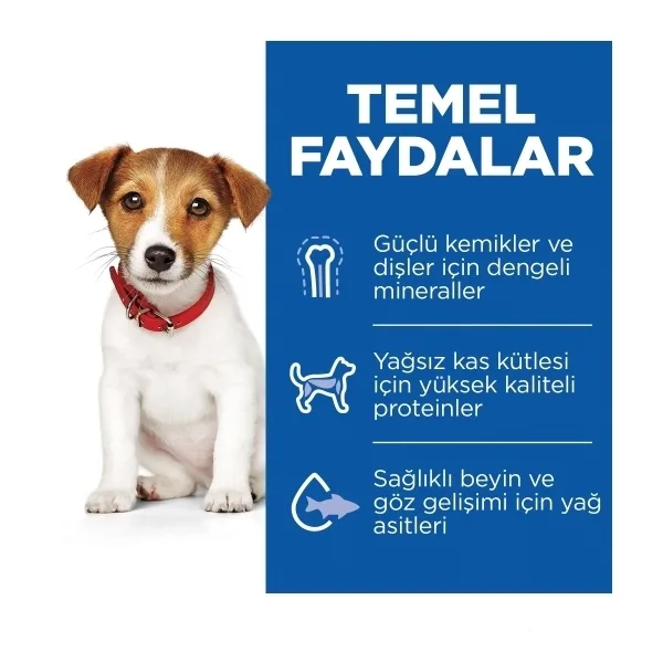 Hill's SCIENCE PLAN Small&Mini Puppy Kuzulu Küçük Irk Yavru Köpek Maması ambalaj görseli (3)