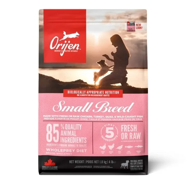 Orijen Small Hindili Tavuklu ve Bıldırcınlı Küçük Irk Tahılsız Köpek Maması ambalaj görseli