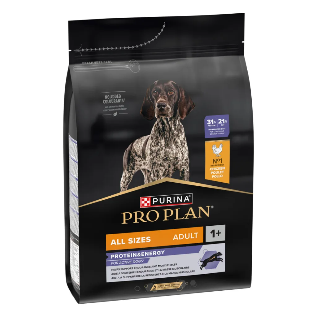 Pro Plan All Sizes Adult Protein&Energy Tavuklu Yetişkin Köpek Maması ambalaj görseli