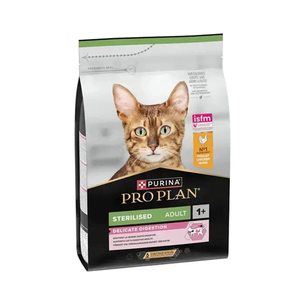 Pro Plan Delicate Digestion Tavuklu Kısırlaştırılmış Kedi Maması ambalaj görseli