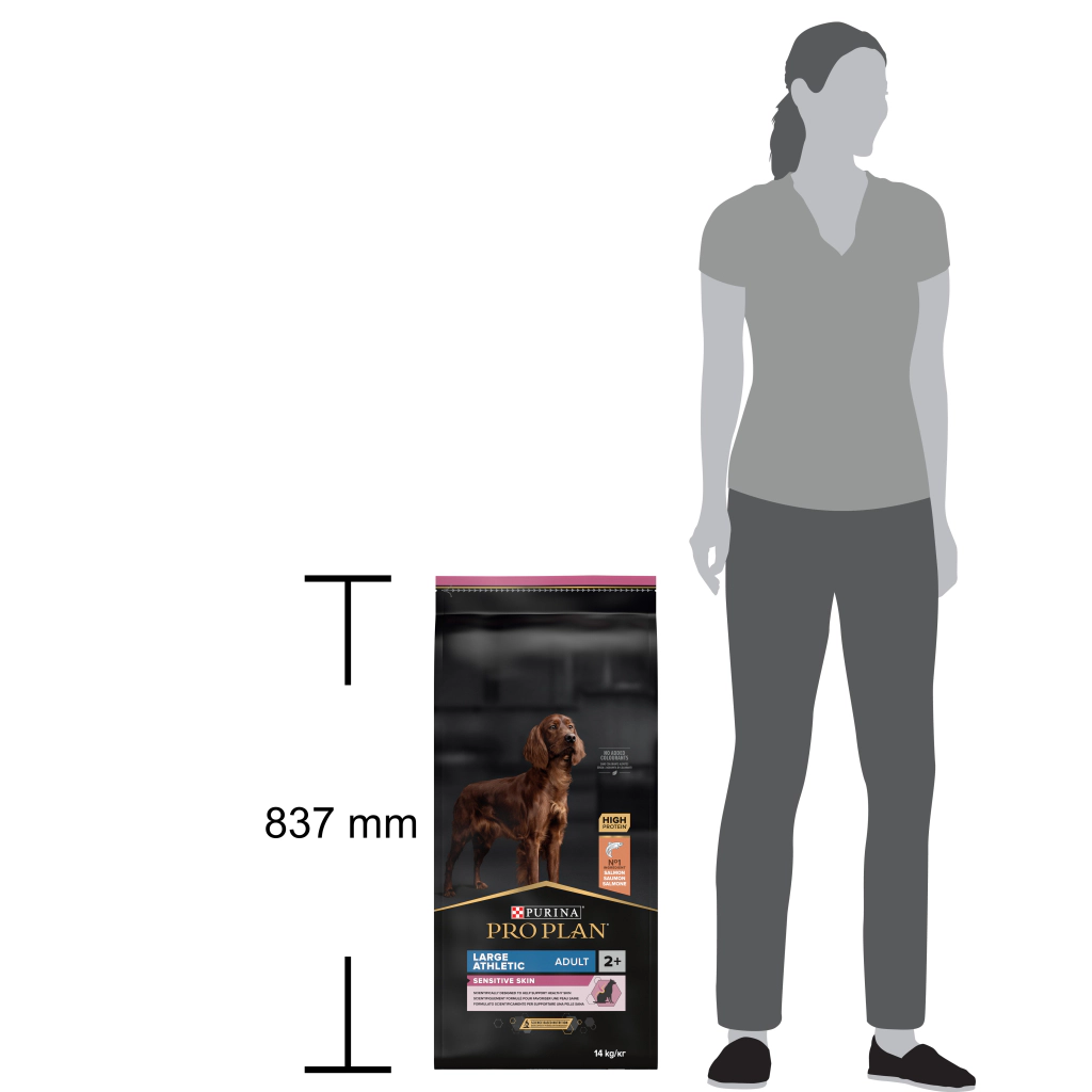 Pro Plan Large Athletic Adult Büyük Irk Somonlu ve Pirinçli Yetişkin Köpek Maması ambalaj görseli