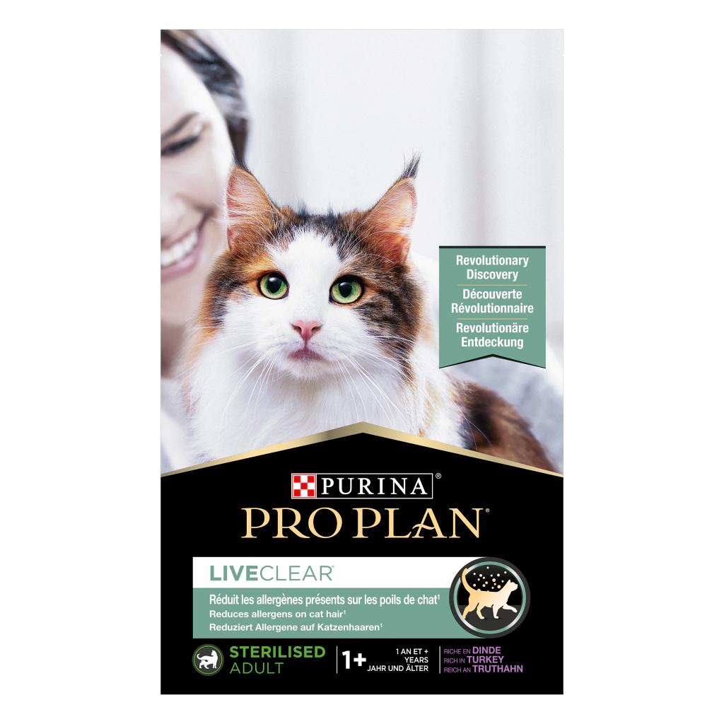 Pro Plan LiveClear Hindili Kısırlaştırılmış Kedi Maması ambalaj görseli