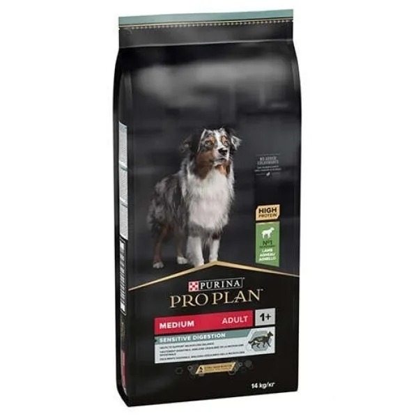 Pro Plan Medium Adult Kuzulu ve Pirinçli Orta Irk Yetişkin Köpek Maması ambalaj görseli