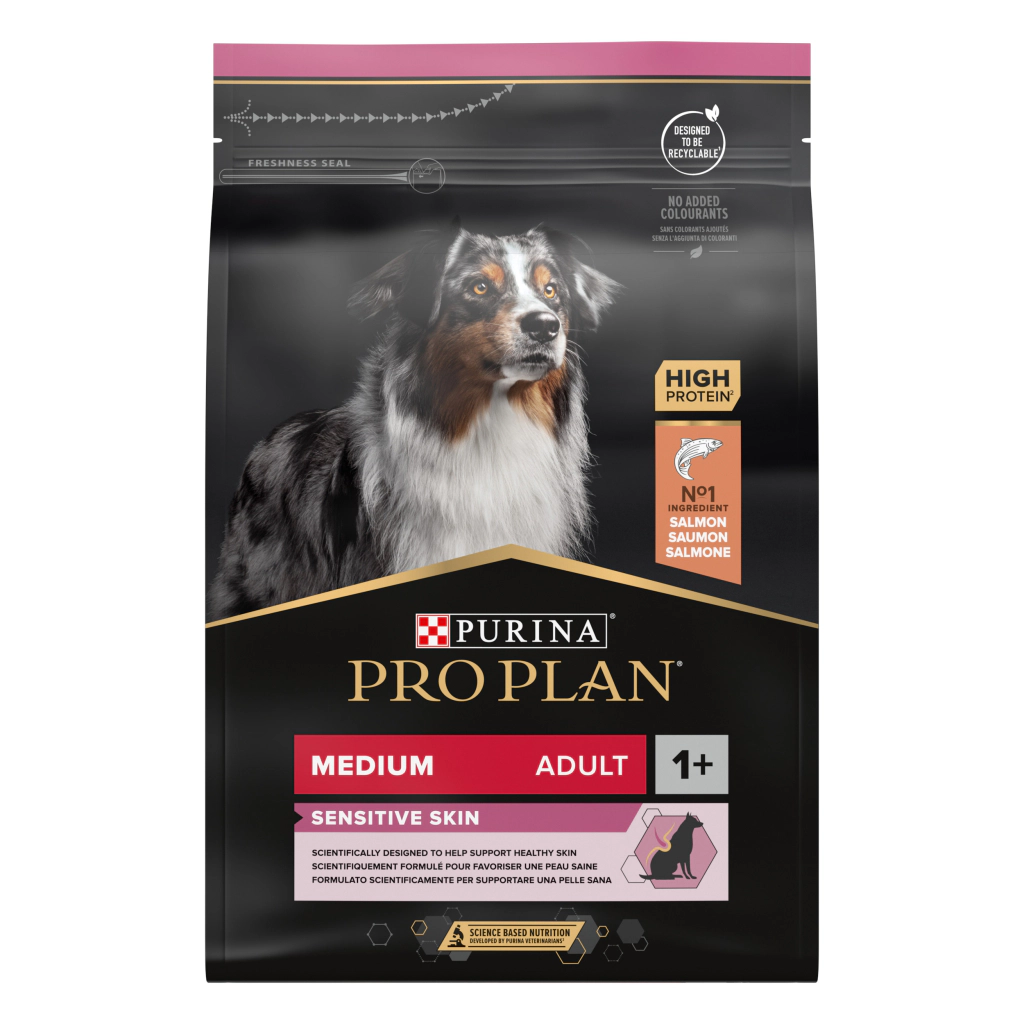 Pro Plan Medium Adult Somonlu Yetişkin Orta Irk Köpek Maması ambalaj görseli