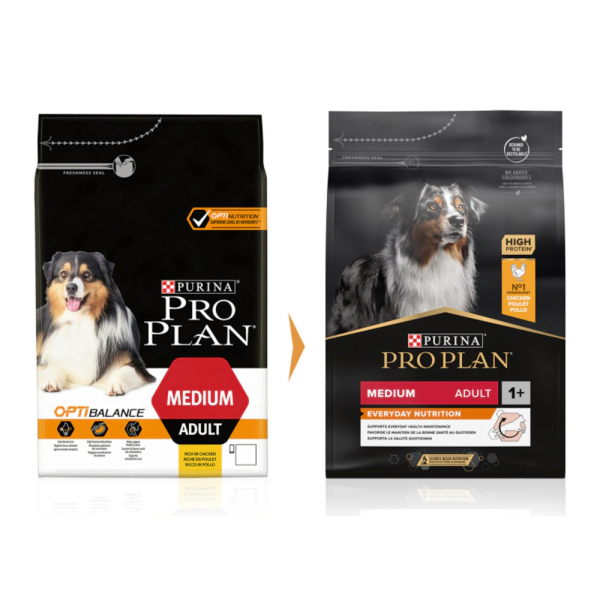 Pro Plan Medium Adult Tavuklu Orta Irk Yetişkin Köpek Maması ambalaj görseli