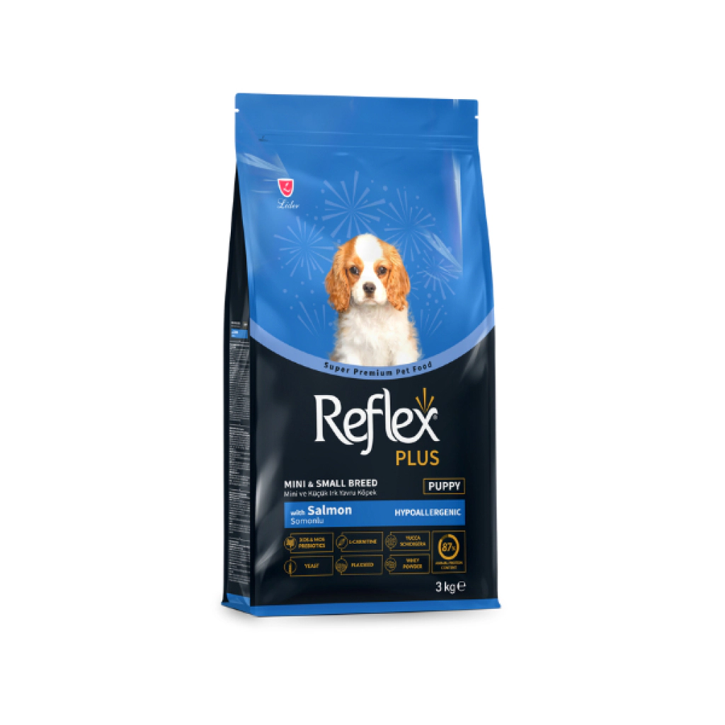 Reflex Plus Somonlu Küçük Irk Yavru Köpek Maması ambalaj görseli
