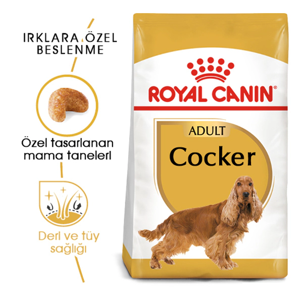 Royal Canin Cocker Spaniel Adult Yetişkin Köpek Maması ambalaj görseli (2)