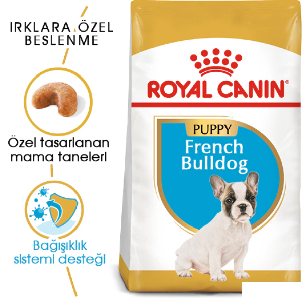 Royal Canin French Bulldog Puppy Yavru Köpek Maması ambalaj görseli
