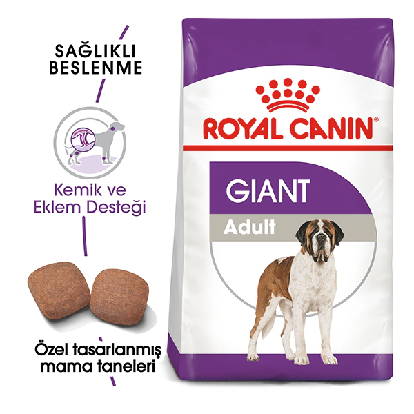 Royal Canin Giant Adult Dev Irk Yetişkin Köpek Maması ambalaj görseli (2)