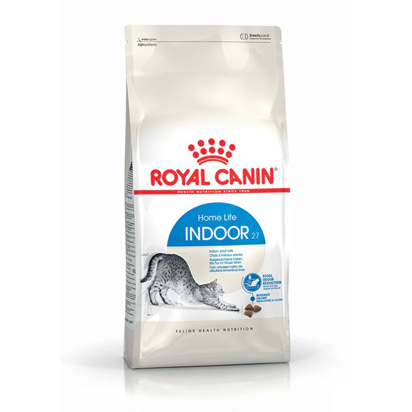 Royal Canin Indoor 27 Ev Kedileri için Yetişkin Kedi Maması ambalaj görseli