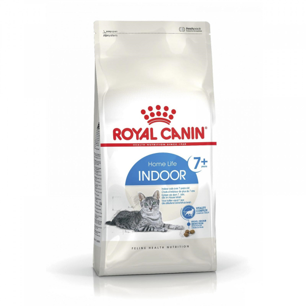 Royal Canin Indoor 7+ Ev Kedileri İçin Yaşlı Kedi Maması ambalaj görseli