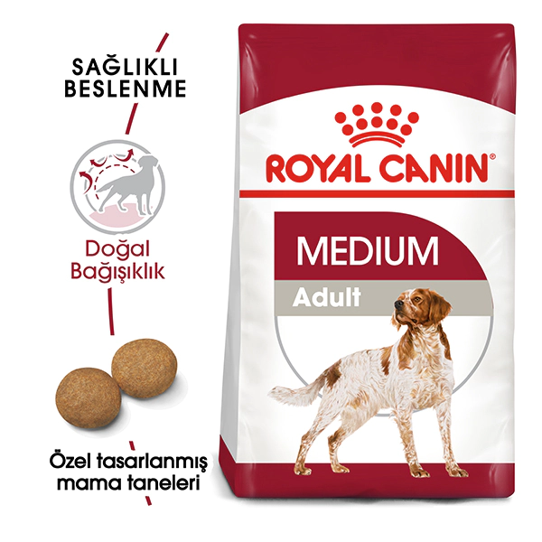Royal Canin Medium Adult Orta Irk Yetişkin Köpek Maması ambalaj görseli (2)