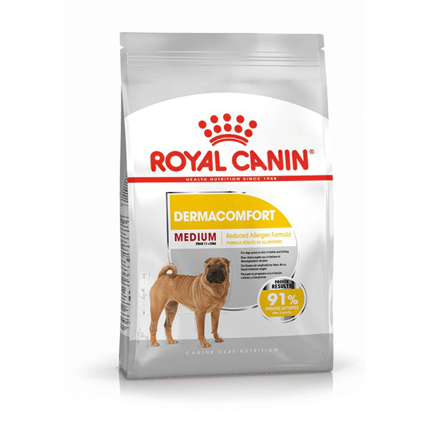 Royal Canin Medium Dermacomfort Orta Irk Yetişkin Köpek Maması ambalaj görseli