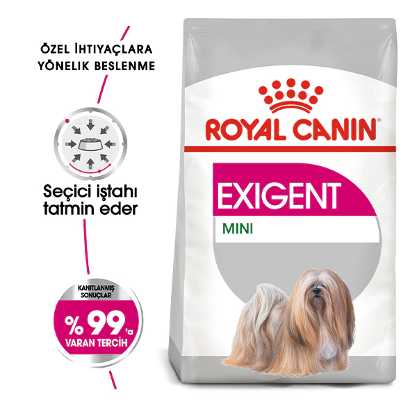 Royal Canin Mini Exigent Yetişkin Köpek Maması ambalaj görseli (2)