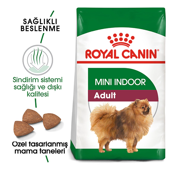 Royal Canin Mini Indoor Adult Küçük Irk Yetişkin Köpek Maması ambalaj görseli (2)