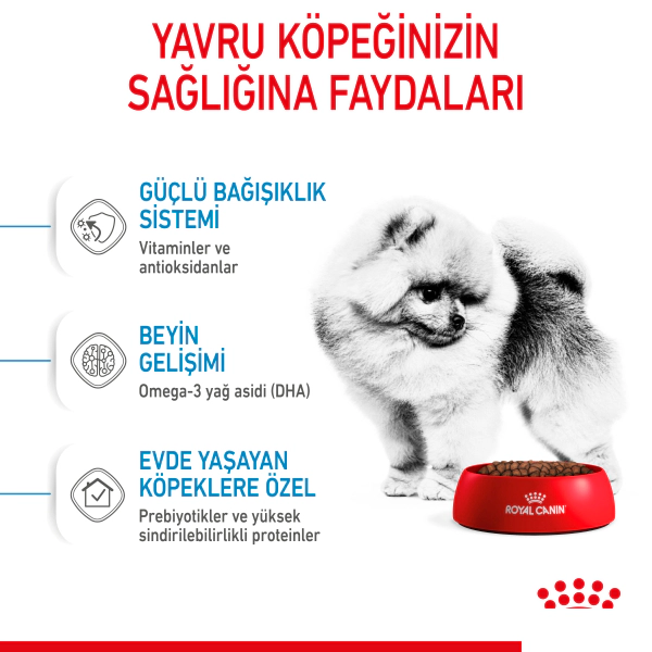 Royal Canin Mini Indoor Puppy Küçük Irk Yavru Köpek Maması ambalaj görseli (3)