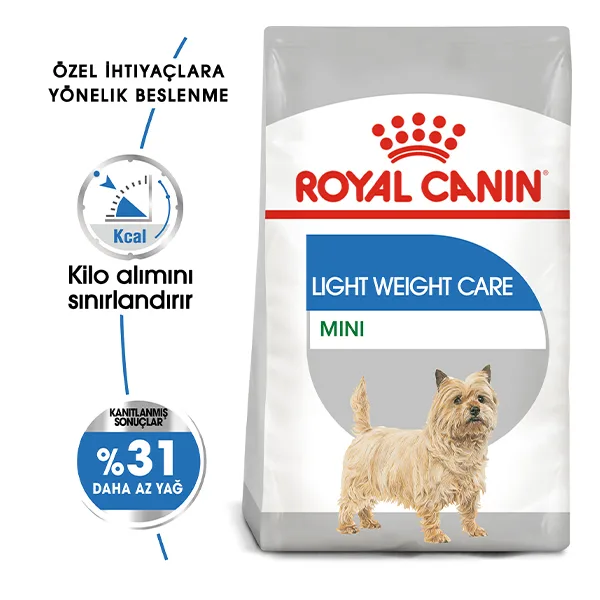 Royal Canin Mini Light Weight Care Yetişkin Köpek Maması ambalaj görseli (2)