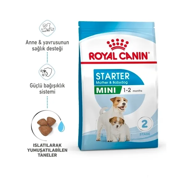Royal Canin Mini Starter Mother&Babydog Küçük Irk Yavru Köpek Maması ambalaj görseli