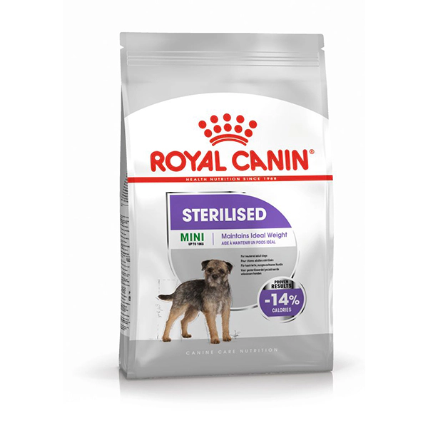 Royal Canin Mini Sterilised Küçük Irk Kısırlaştırılmış Köpek Maması ambalaj görseli