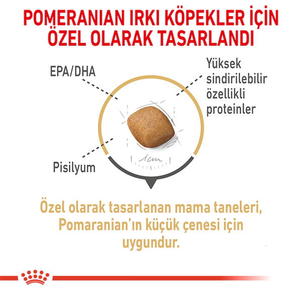 Royal Canin Pomeranian Adult Yetişkin Köpek Maması ambalaj görseli (5)