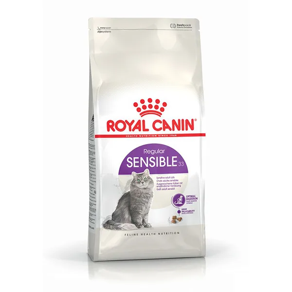 Royal Canin Sensible 33 Yetişkin Kedi Maması ambalaj görseli