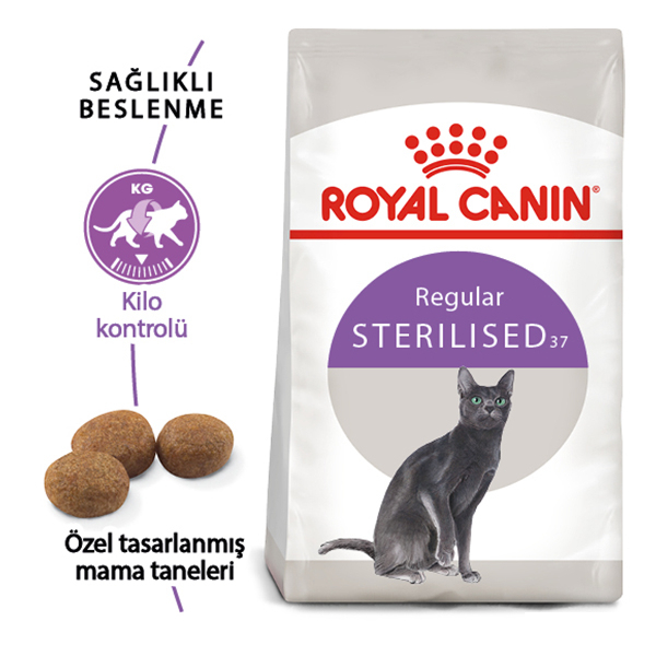 Royal Canin Sterilised 37 Kısırlaştırılmış Kedi Maması ambalaj görseli