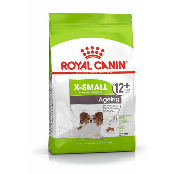 Royal Canin X-Small Ageing 12+ Ekstra Küçük Irk Yaşlı Köpek Maması ambalaj görseli