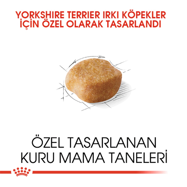 Royal Canin Yorkshire Terrier Adult Yetişkin Köpek Maması ambalaj görseli (4)
